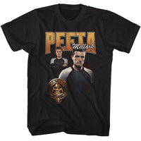 Thumbnail for HUNGER GAMES-HUNGER GAMES PEETA DUO PHOTO-BLACK ADULT S/S TSHIRT