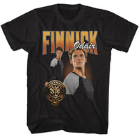 Thumbnail for HUNGER GAMES-HUNGER GAMES FINNICK ODAIR DUO PHOTO-BLACK ADULT S/S TSHIRT