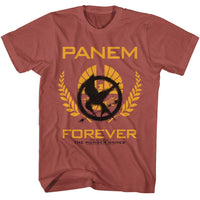 Thumbnail for HUNGER GAMES-HUNGER GAMES MOCKINGJAY GRAFFITI-TERRACOTTA ADULT S/S TSHIRT