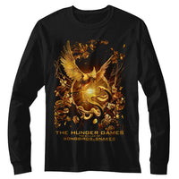 Thumbnail for HUNGER GAMES-HUNGER GAMES SONGBIRD SNAKES POSTER-BLACK ADULT L/S TSHIRT