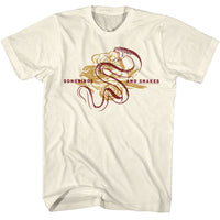 Thumbnail for HUNGER GAMES-HUNGER GAMES BIRD AND SNAKE OVERLAY-NATURAL ADULT S/S TSHIRT