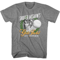 Thumbnail for HAPPY GILMORE-GOLD JACKET TOURNAMENT-GRAPHITE HEATHER ADULT S/S TSHIRT