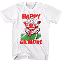 Thumbnail for HAPPY GILMORE-CLOWN HEAD-WHITE ADULT S/S TSHIRT