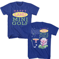 Thumbnail for HAPPY GILMORE-HAPPY GILMORE HAPPY LAND MINI GOLF-ROYAL ADULT S/S TSHIRT