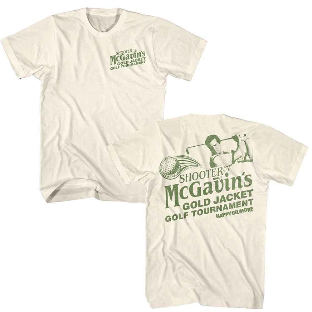 HAPPY GILMORE-HAPPY GILMORE MONO GOLD JACKET TOURNAMENT-NATURAL ADULT S/S TSHIRT ***F&B***