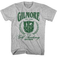 Thumbnail for HAPPY GILMORE-HAPPY GILMORE GOLF ACADEMY-GRAY HEATHER ADULT S/S TSHIRT
