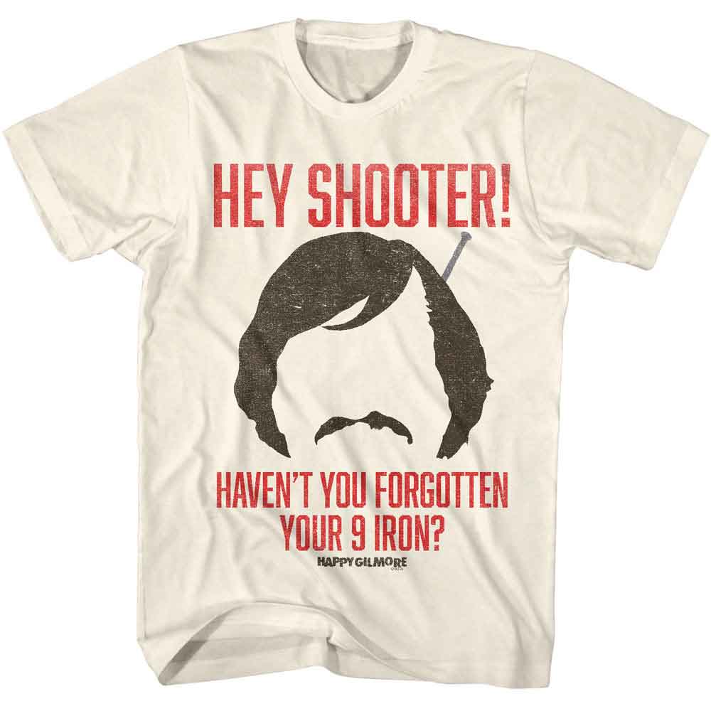 HAPPY GILMORE-HAPPY GILMORE HEY SHOOTER-NATURAL ADULT S/S TSHIRT