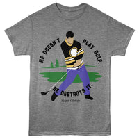 Thumbnail for HAPPY GILMORE-HAPPY GILMORE HE DOESNT PLAY GOLF-GRAPHITE HEATHER ADULT S/S TSHIRT