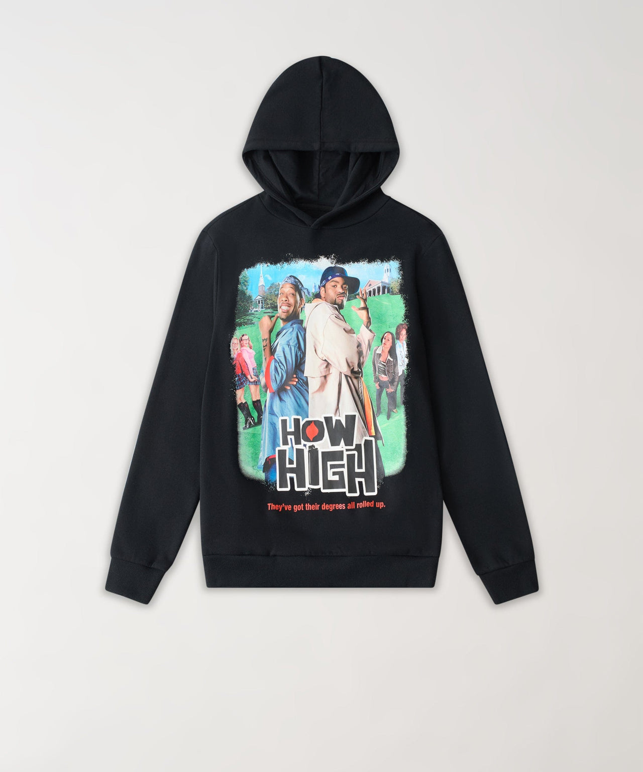How High They've Got Their Degrees Graphic Hoodie - Black 2