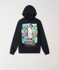 Thumbnail for How High They've Got Their Degrees Graphic Hoodie - Black 2