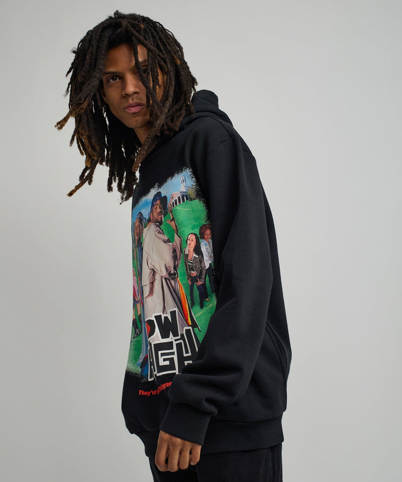 How High They've Got Their Degrees Graphic Hoodie - Black 2