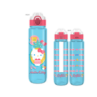 Thumbnail for Hello Kitty Pool Party Hydration Tracker  33oz Plastic Water Bottle w Locking Lid and Strap – 12 pc ppk ($9.00 each)