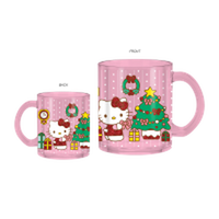 Thumbnail for HELLO KITTY HOLIDAY SWEATERS TREE DECORATING Glitter  17.5oz Glass Coffee Mug – 12 pc ppk ($6.00 each)
