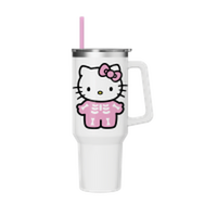 Thumbnail for Hello Kitty Skeleton Costume Pink  40oz Stainless Steel Tumbler w Handle – 12 pc ppk ($13.75 each)