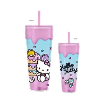 Hello Kitty Donuts and Sweets  26oz. Plastic Drip Tumbler – 12 pc ppk ($6.00 each)