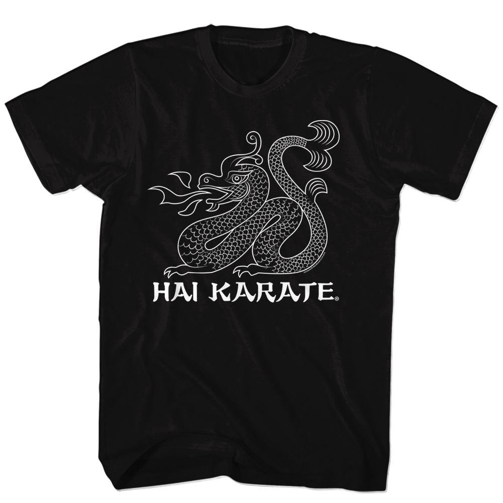 HAI KARATE-HK DRAGON-BLACK ADULT S/S TSHIRT