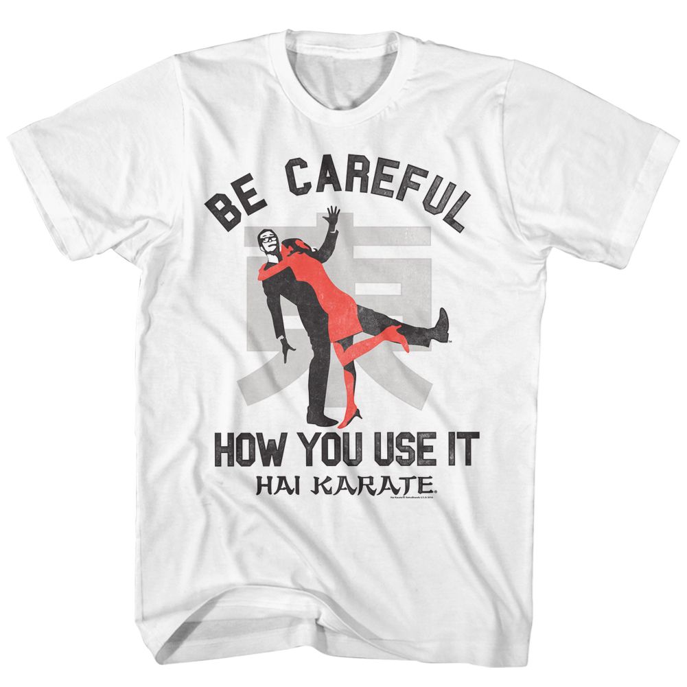 HAI KARATE-CAREFUL-WHITE ADULT S/S TSHIRT