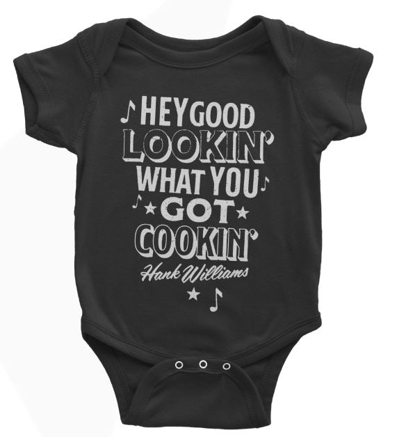 Hank Williams Hey Good Lookin Onesie (ON SALE)