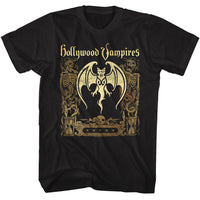 Thumbnail for HOLLYWOOD VAMPIRES-HV BAT AND SKELETONS-BLACK ADULT S/S TSHIRT