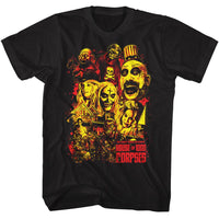 Thumbnail for HOUSE OF 1000 CORPSES-HO1C COLLAGE ART-BLACK ADULT S/S TSHIRT