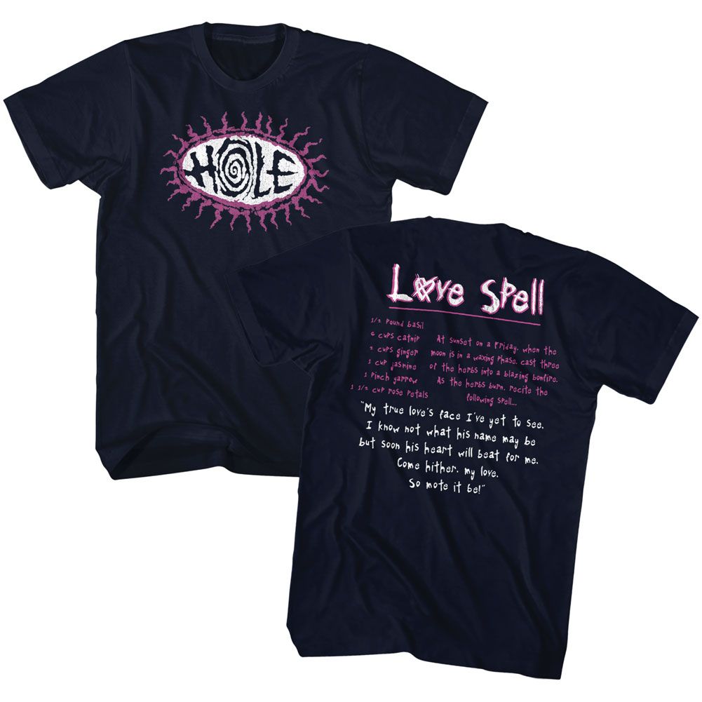 HOLE-LOVE SPELL-NAVY ADULT S/S TSHIRT