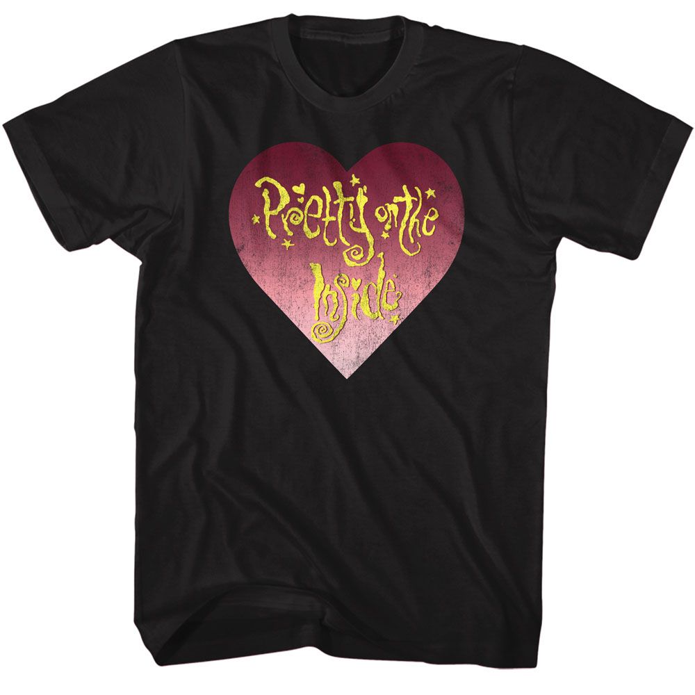 HOLE-PRETTY ON INSIDE-BLACK ADULT S/S TSHIRT