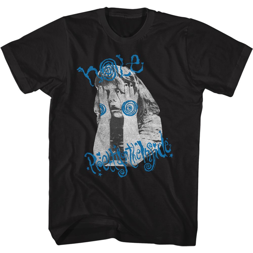 HOLE-GIRL COVERING FACE-BLACK ADULT S/S TSHIRT