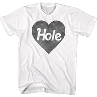 Thumbnail for HOLE-BLK HEART LOGO-WHITE ADULT S/S TSHIRT