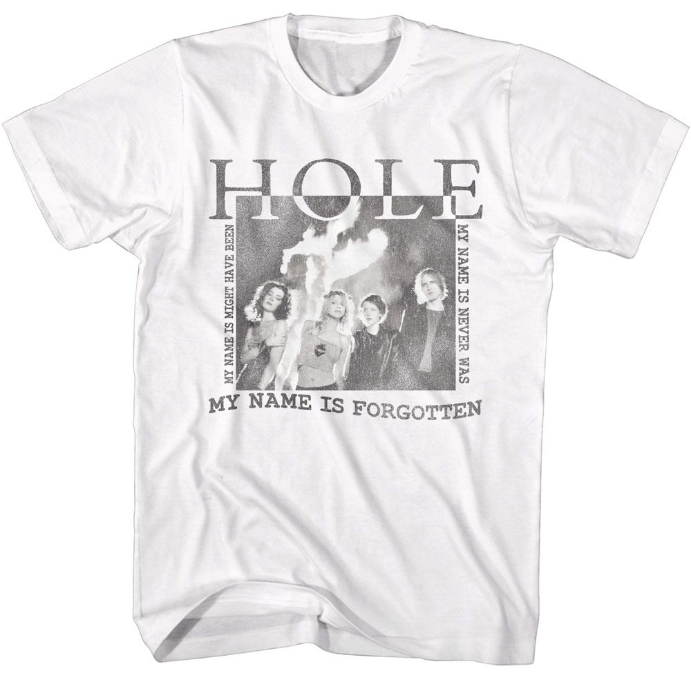 HOLE-HOLE CELEBRITY SKIN-WHITE ADULT S/S TSHIRT