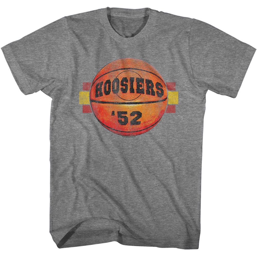 HOOSIERS-HOOSIERS BASKETBALL 52-GRAPHITE HEATHER ADULT S/S TSHIRT