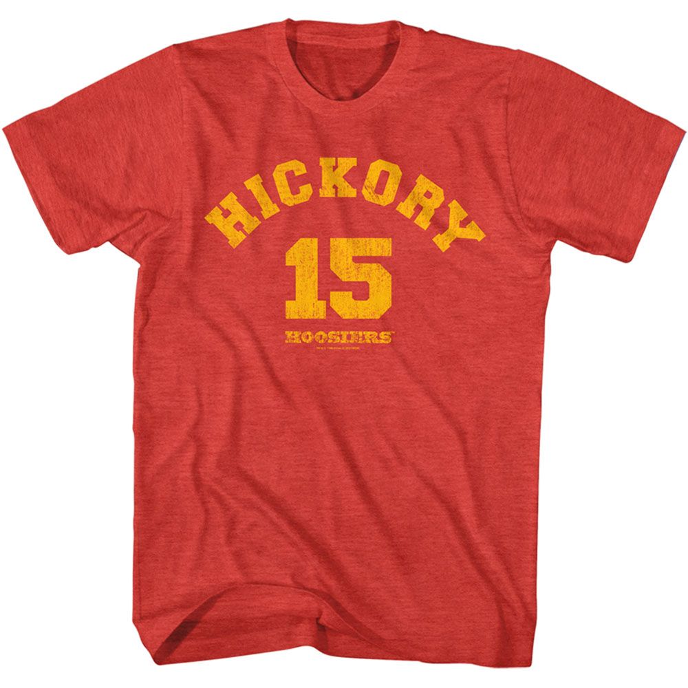 HOOSIERS-HOOSIERS HICKORY 15-RED HEATHER ADULT S/S TSHIRT