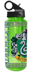 Thumbnail for Harry Potter Movie 1-8 Slytherin Crest with Dashes 600ml Tritan Water Bottle – 12 pc ppk ($5.00 each)