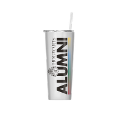 Harry Potter Alumni 22oz Double Walled Stainless Steel Tumbler w Straw – 12 pc ppk ($12.50 each)