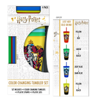 Thumbnail for Harry Potter House Crests  24oz 4 pack Color Change Plastic Tumbler – 12 pc ppk ($8.00 each)