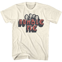 Thumbnail for HUMBLE PIE-HUMBLE PIE BAND MEMBERS-NATURAL ADULT S/S TSHIRT