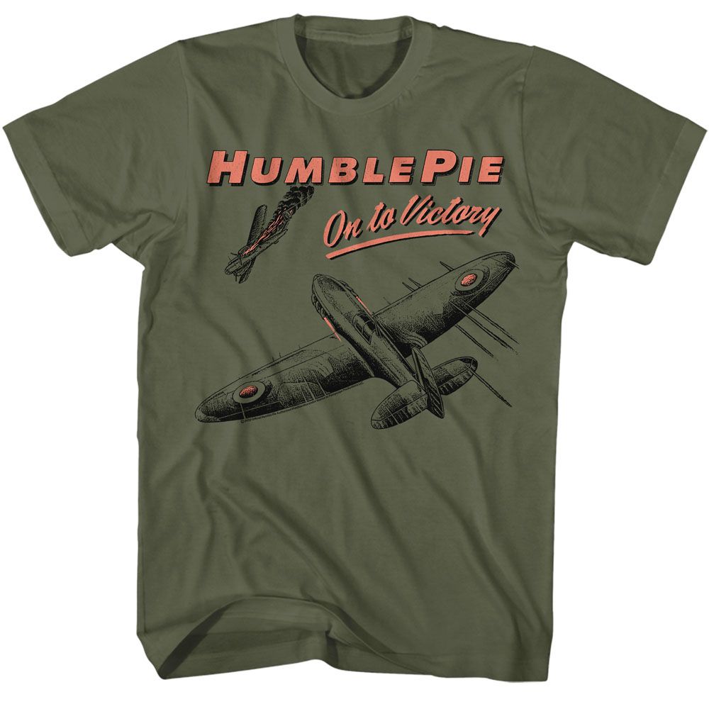 HUMBLE PIE-HUMBLE PIE ON TO VICTORY-MILITARY GREEN ADULT S/S TSHIRT