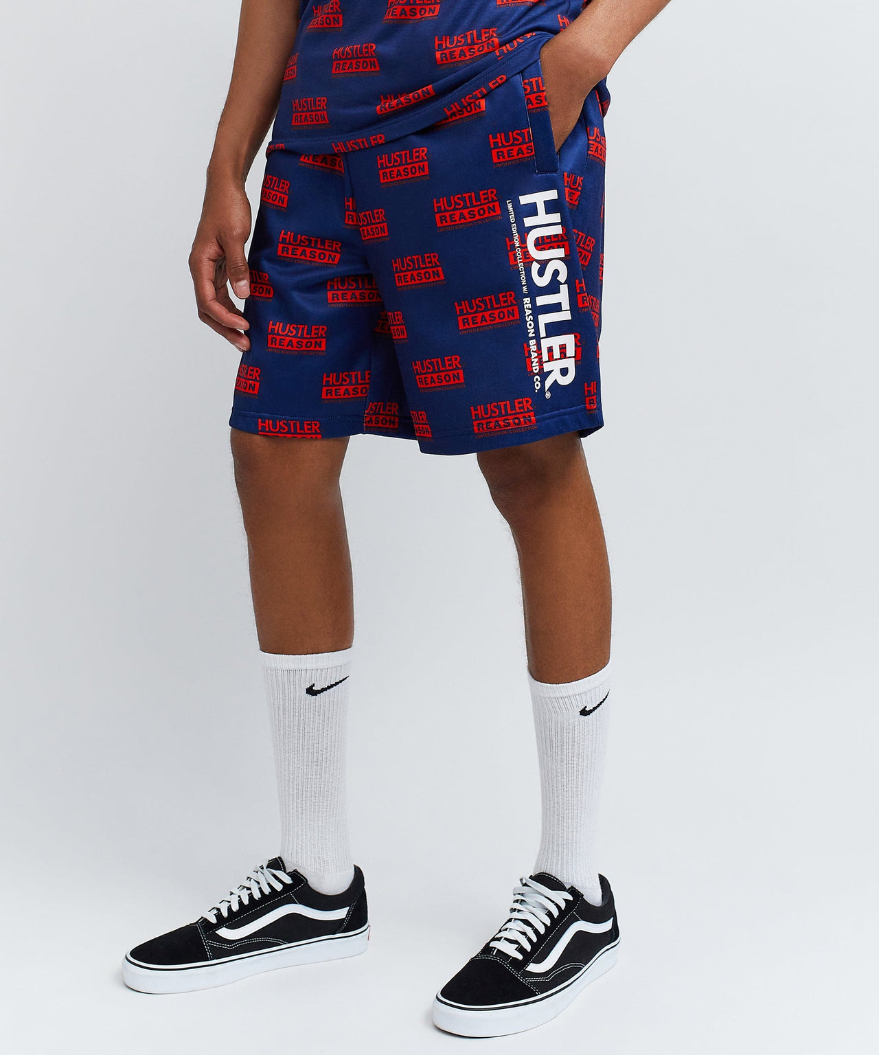 Hustler Logo T-Shirt And Shorts Set