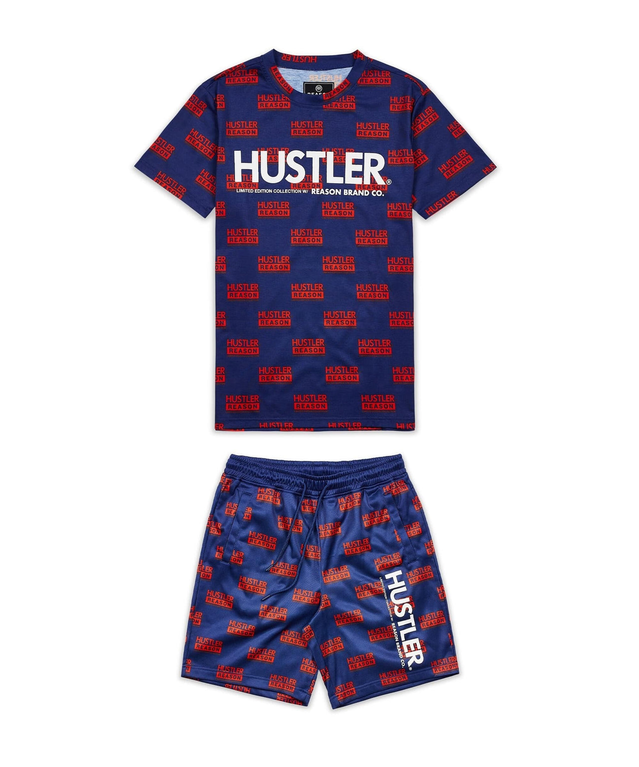 Hustler Logo T-Shirt And Shorts Set