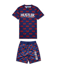 Thumbnail for Hustler Logo T-Shirt And Shorts Set