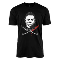 Thumbnail for Michael Myers Crossed Knives Tee