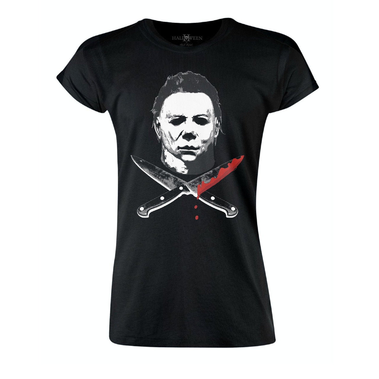 Michael Myers Crossed Knives Womens Tee