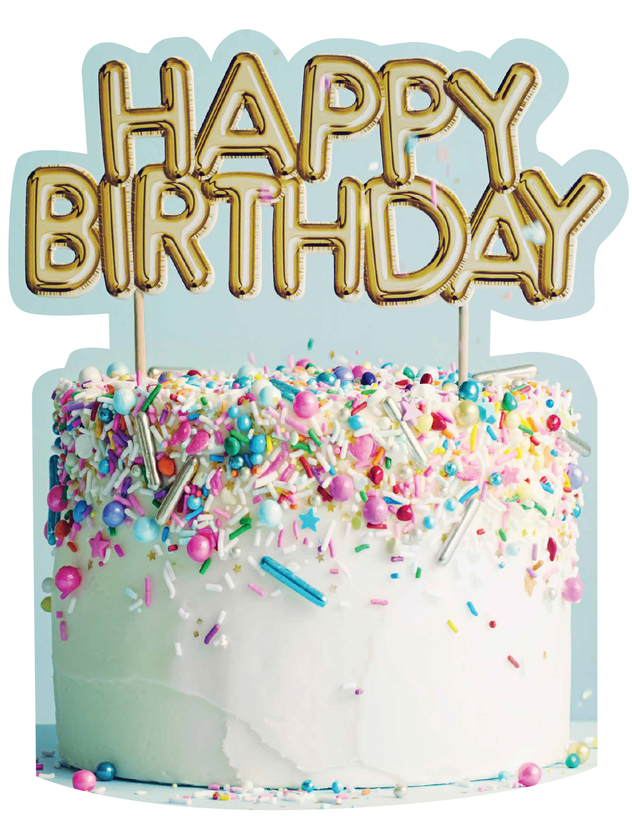 Happy Birthday Cake Cutout