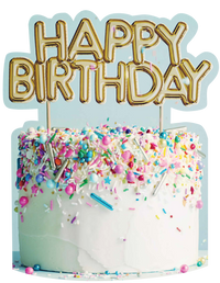Thumbnail for Happy Birthday Cake Cutout