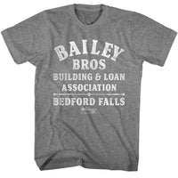 Thumbnail for ITS A WONDERFUL LIFE-IAWL BAILEY BROS-GRAPHITE HEATHER ADULT S/S TSHIRT