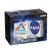 Thumbnail for NASA Glass Drinking Glass Set (2-Pack / 16oz) – 4 PC PPK