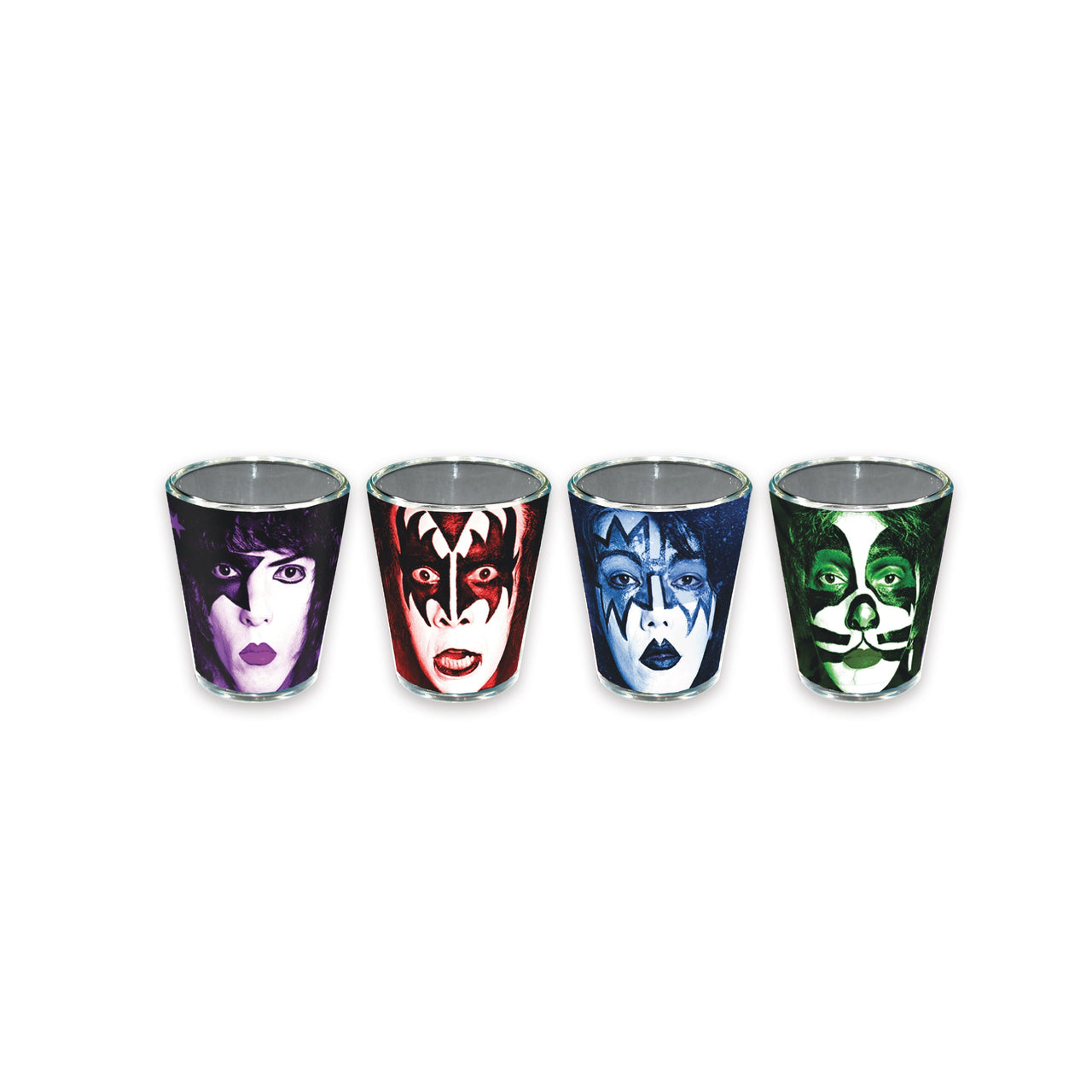 KISS Shot Mini-Glass Set (4-Pack) – 4 PC PPK