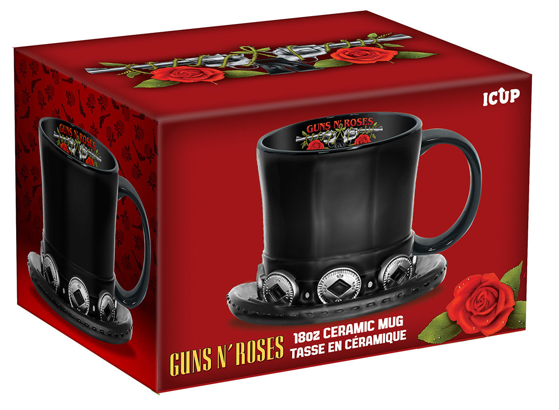 Guns N' Roses - Slash's Top Hat Molded Mug (18oz) – 4 PC PPK