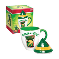 Thumbnail for Elf Raised by Elves Bistro Mug with Lid (16oz) – 4 PC PPK