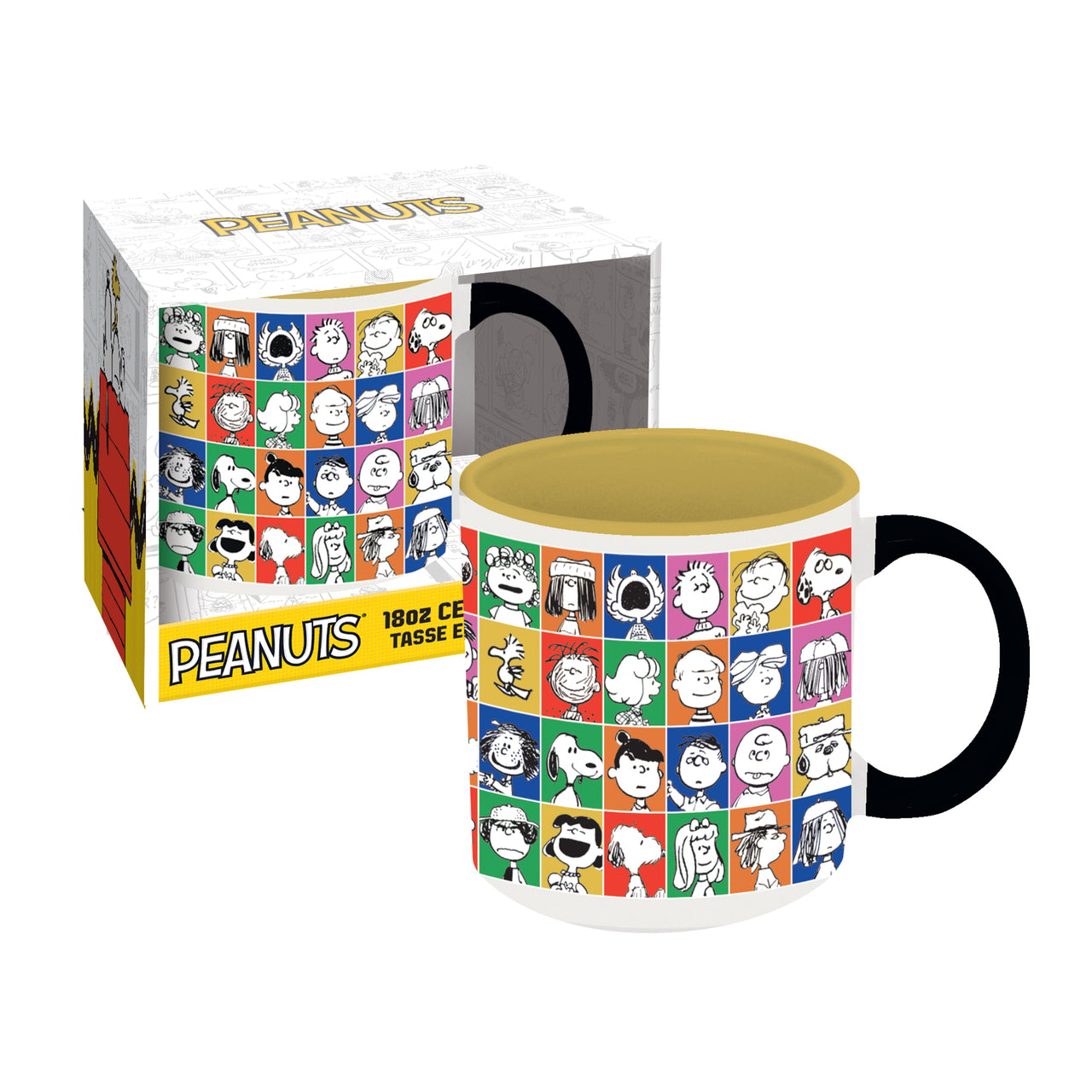 Peanuts Cast Faces Ceramic Mug (18oz) – 4 PC PPK