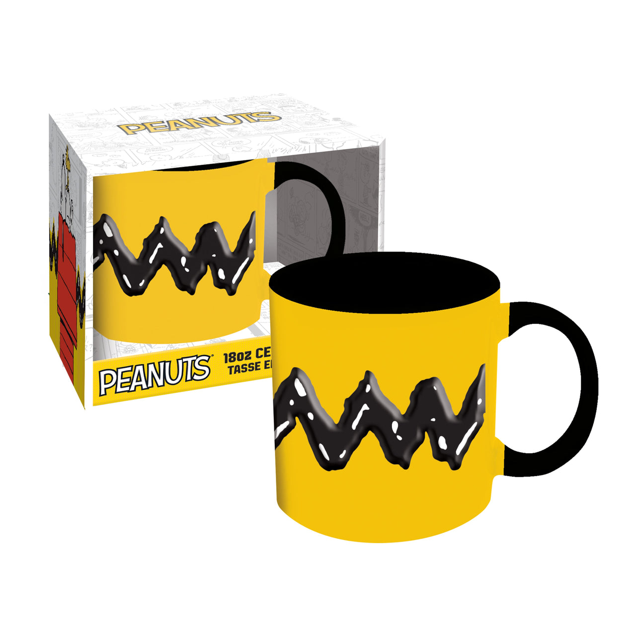 Peanuts Cast Embossed Ceramic Mug (18oz) – 4 PC PPK